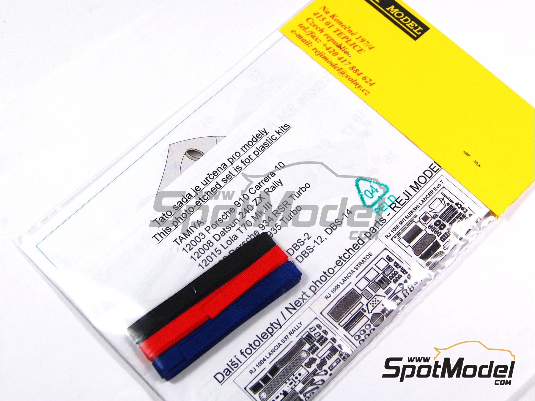 Reji Model 1014: Seatbelts 1/12 scale - Sport and rally